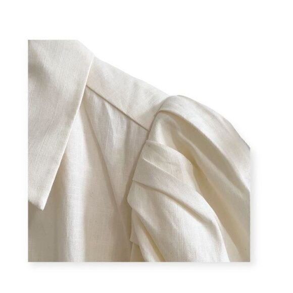 Divine Heritage Puff Sleeve Button Down Blouse, Size XS, New without tag - Picture 9 of 15